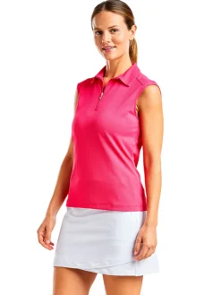 Women Nivo Women's Nikki II Sleeveless Polo - Cherry