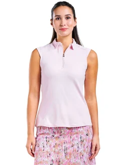 Women Nivo Women's Nikki II Sleeveless Polo - Pink Sugar