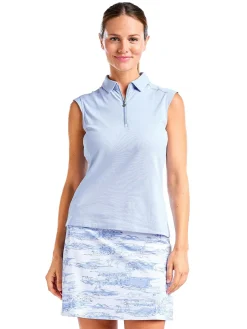 Women Nivo Women's Nikki II Sleeveless Polo - Gentle Blue