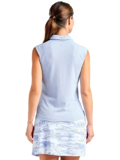 Women Nivo Women's Nikki II Sleeveless Polo - Gentle Blue