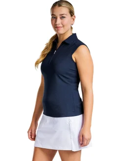Women Nivo Women's Nikki Sleeveless Polo - Navy