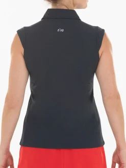 Women Nivo Women's Nikki Sleeveless Polo - Black