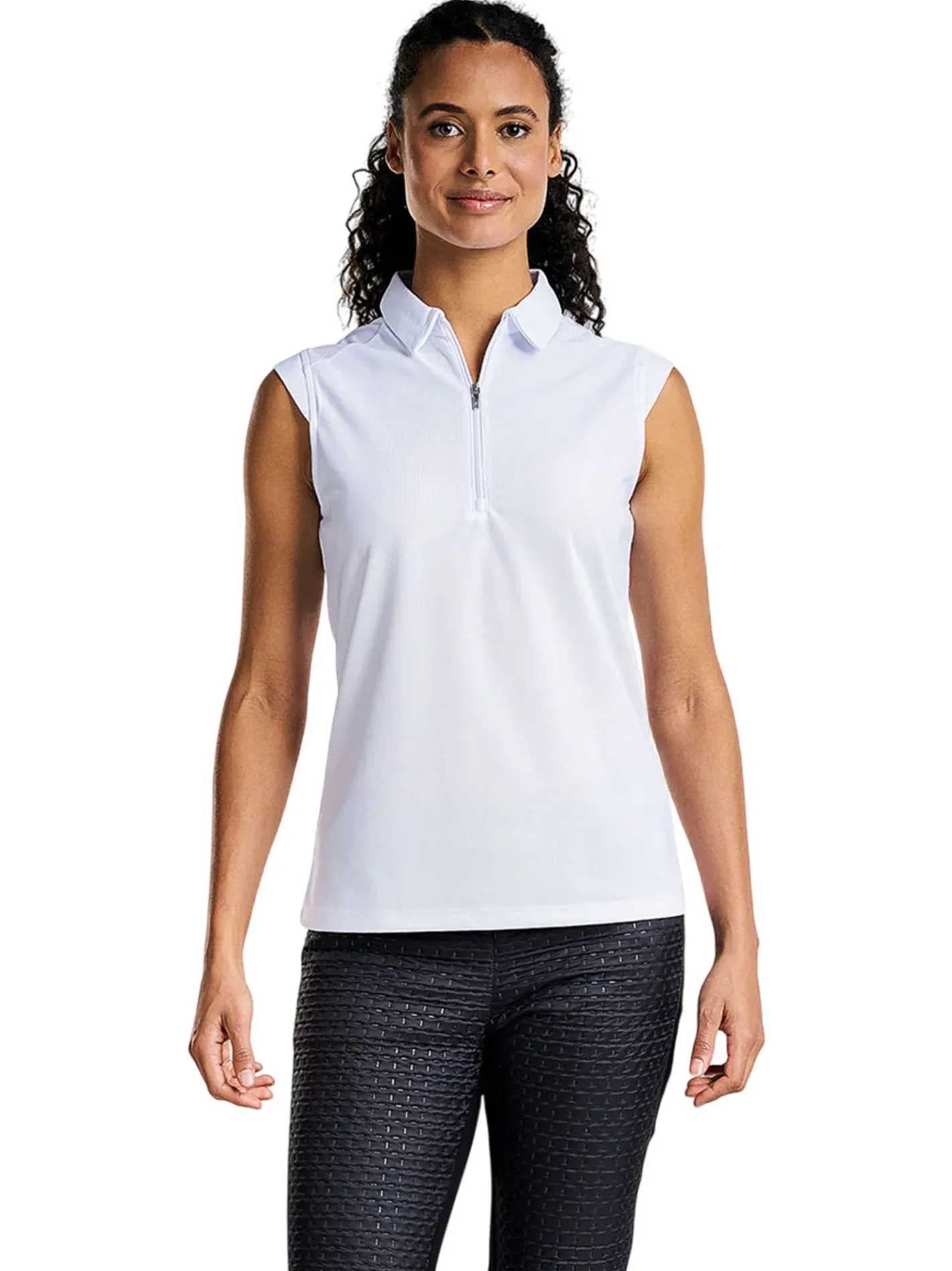 Women Nivo Women's Nikki Sleeveless Polo - White
