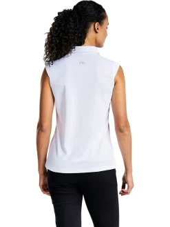 Women Nivo Women's Nikki Sleeveless Polo - White