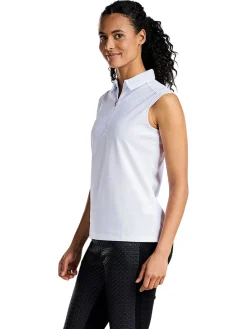 Women Nivo Women's Nikki Sleeveless Polo - White