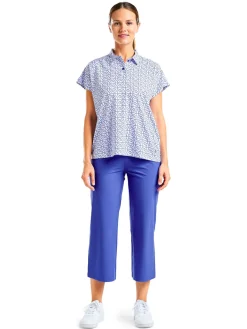 Women Nivo Women's Veronica Short Sleeve Polo - Cobalt