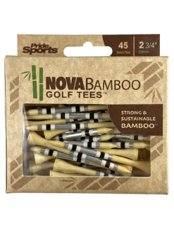 Pride Golf Tee Nova Bamboo Striped Golf Tees - 2.75
