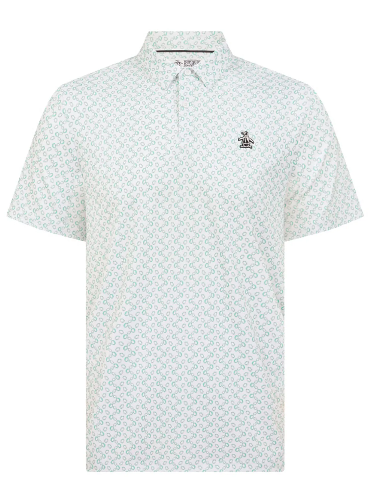 Original Penguin All Over Lifesaver Print Polo - Bright White