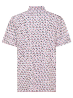 Original Penguin Layered Umbrella Print Polo - Murex Shell