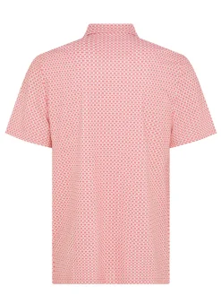 Original Penguin Pete's Bowtie Micro Print Polo - Murex Shell