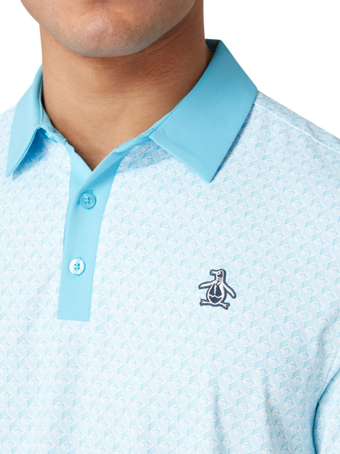 Original Penguin Pete's Tee Time Polo - Blue Grotto