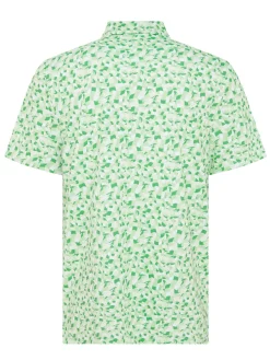 Original Penguin Underwater Mosaic Geo Polo - Spruce Stone
