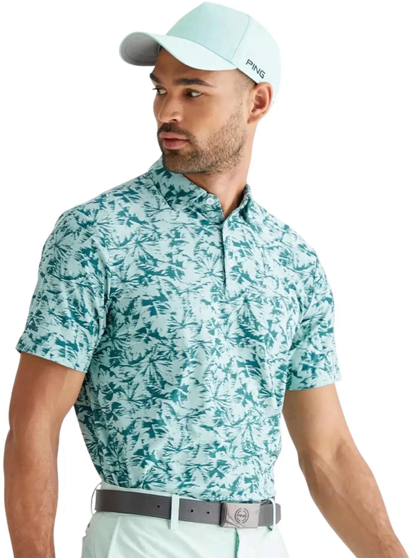 PING Diego Polo - Misty Green Multi