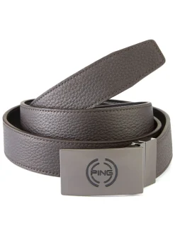 PING Stamp Reversible Belt - Black/Asphalt