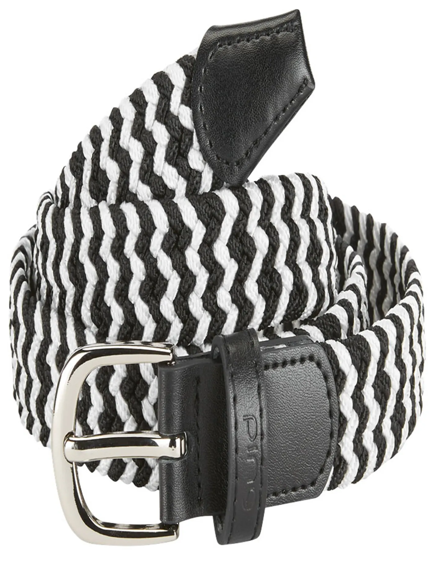 PING Women's Stretch Webbing Golf Belt - Black/White