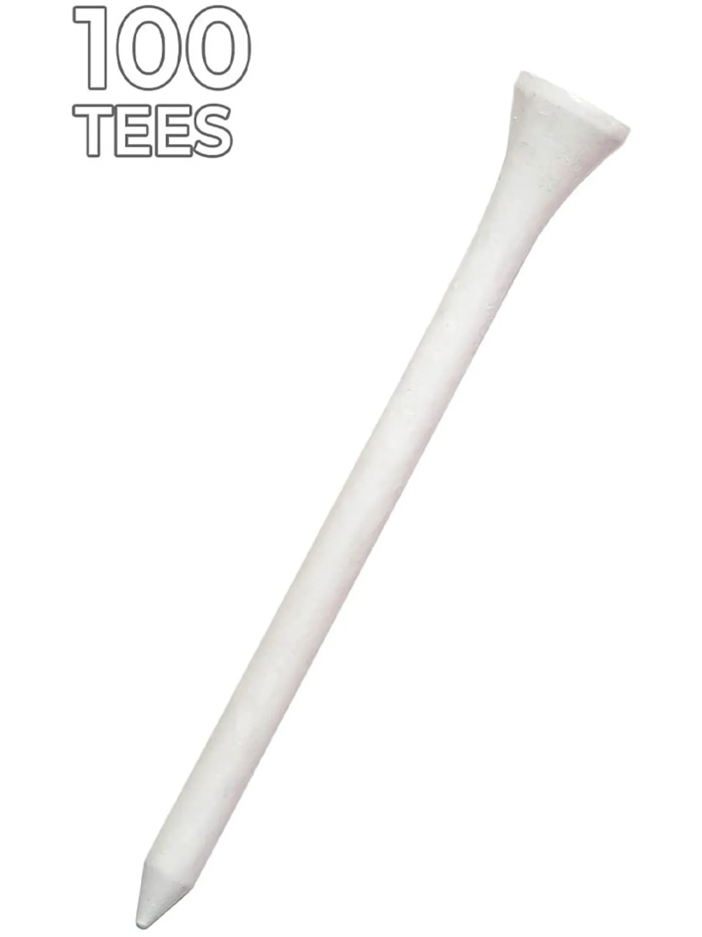 Pride Golf Tee Pride 2.75" Golf Tees 100 Pack - White
