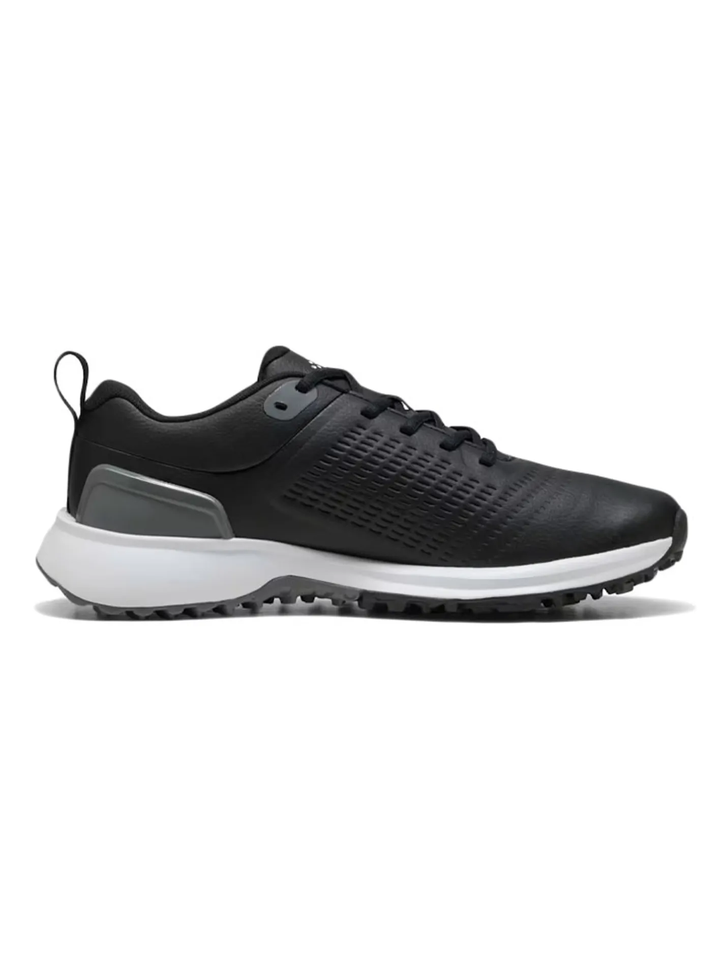 Puma FUSION Plus Spikeless Golf Shoes - Black/ White