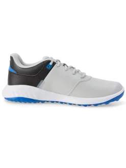 Puma FUSION Smash Wide Golf Shoes - Ash Grey/ Black/Team Royal