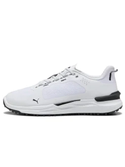 Puma IGNITE Elevate X Spikeless Golf Shoes - White/ Black/ White