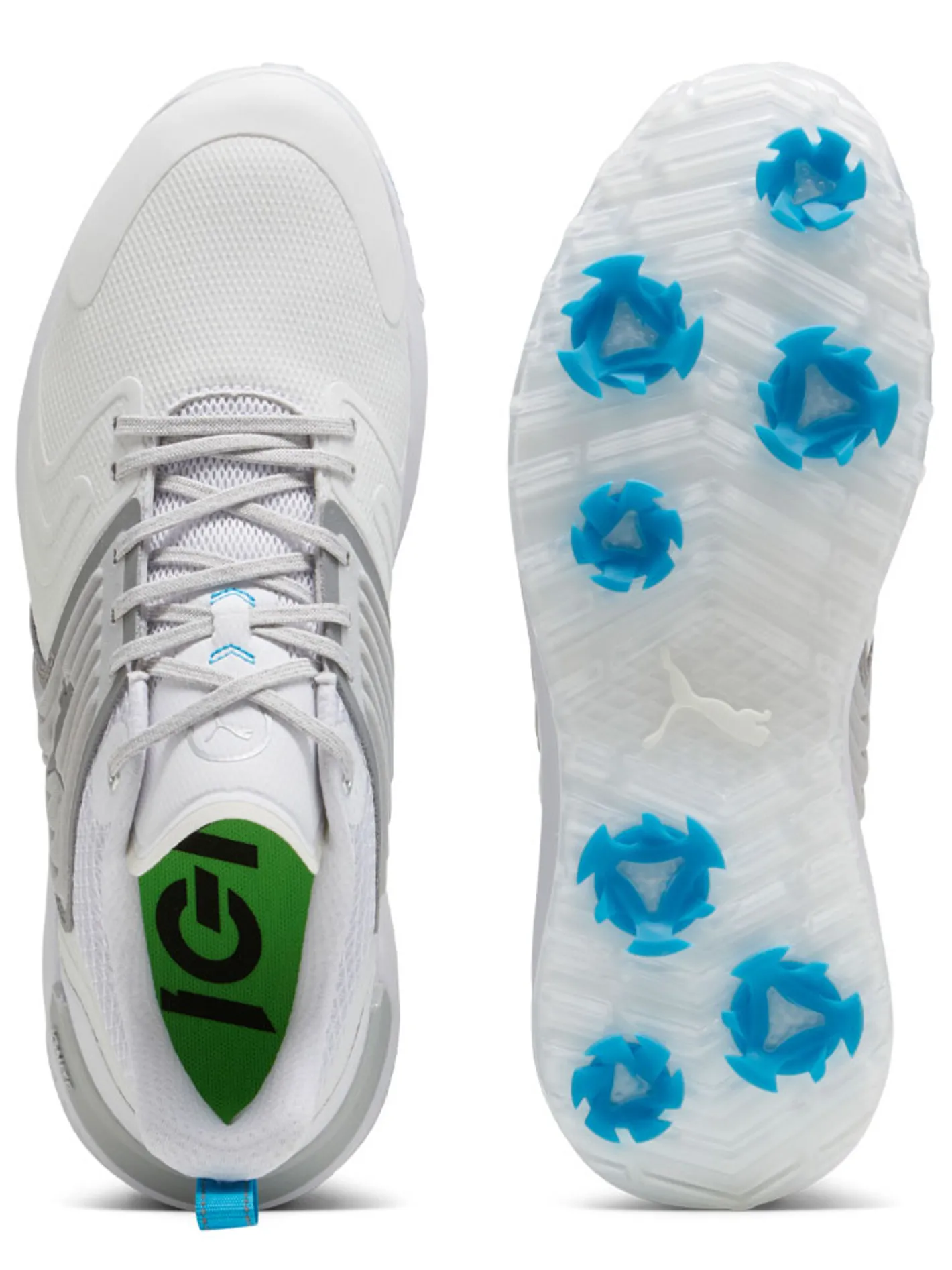 Puma IGNITE Innovate Wide Golf Shoes - White/Cool Light Grey