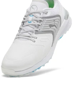 Puma IGNITE Innovate Wide Golf Shoes - White/Cool Light Grey