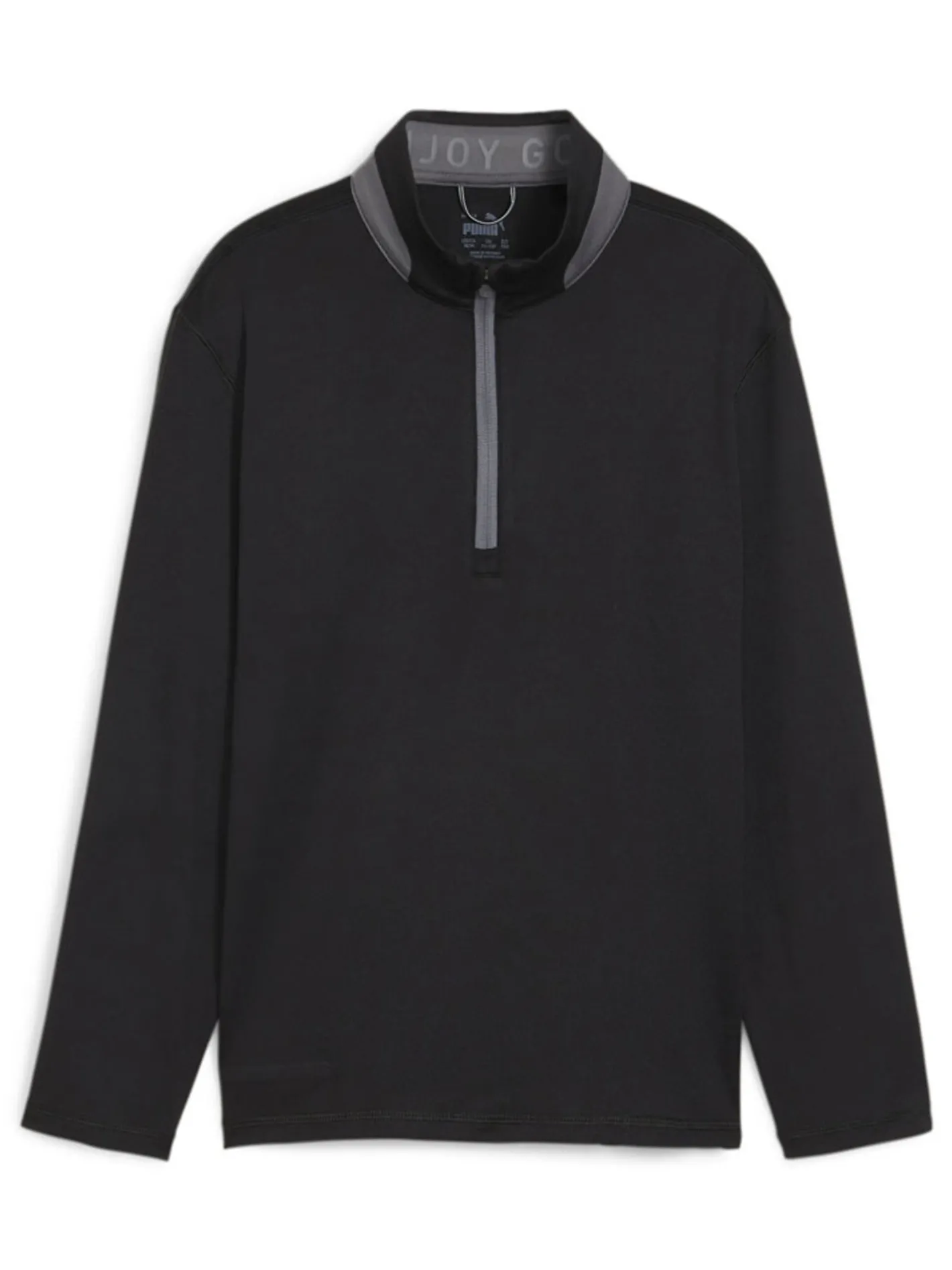 Kids Puma JR Boy's Lightweight 1/4-Zip - Black/Slate Sky