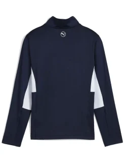 Kids Puma Junior Boys PURE 2.0 1/4-Zip - Deep Navy