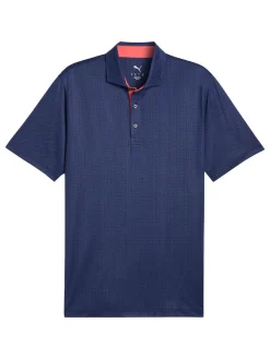 Puma MATTR Tile Polo - Blue Crystal/Deep Navy