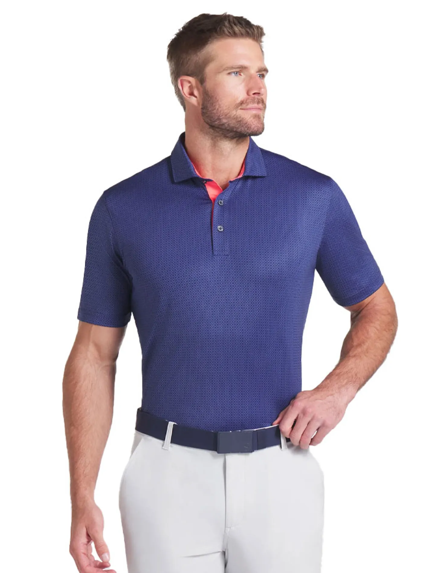Puma MATTR Tile Polo - Blue Crystal/Deep Navy