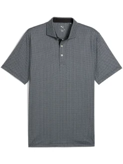 Puma MATTR Tile Polo - Black/White Glow