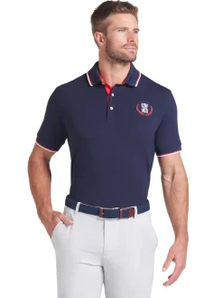 Puma Modalon Queen City Polo - Deep Navy/White Glow