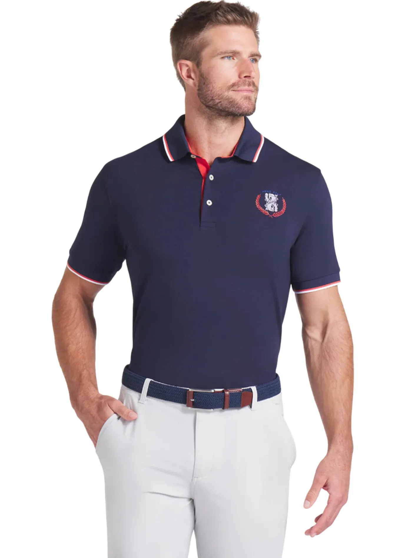 Puma Modalon Queen City Polo - Deep Navy/White Glow