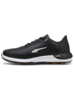 Puma Phantomcat NITRO+ Golf Shoes - Black/ Silver/Yellow Sizzle