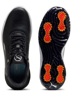 Puma Phantomcat NITRO+ Golf Shoes - Black/ Silver/Yellow Sizzle