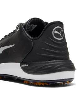 Puma Phantomcat NITRO+ Golf Shoes - Black/ Silver/Yellow Sizzle