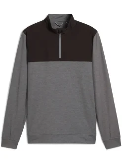 Puma Ripguard Hybrid 1/4 Zip - Slate Sky Heather/ Black