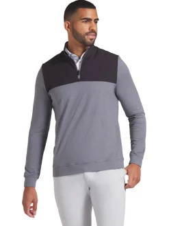Puma Ripguard Hybrid 1/4 Zip - Slate Sky Heather/ Black