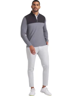 Puma Ripguard Hybrid 1/4 Zip - Slate Sky Heather/ Black