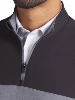 Puma Ripguard Hybrid 1/4 Zip - Slate Sky Heather/ Black
