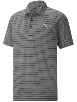 Puma Rotation Stripe Polo - Black