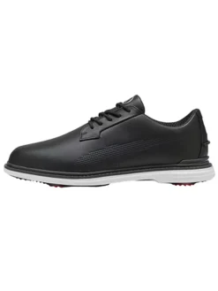 Puma Royale Golf Shoes - Black/Flat Dark Grey/Red Blast