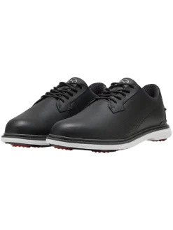 Puma Royale Golf Shoes - Black/Flat Dark Grey/Red Blast