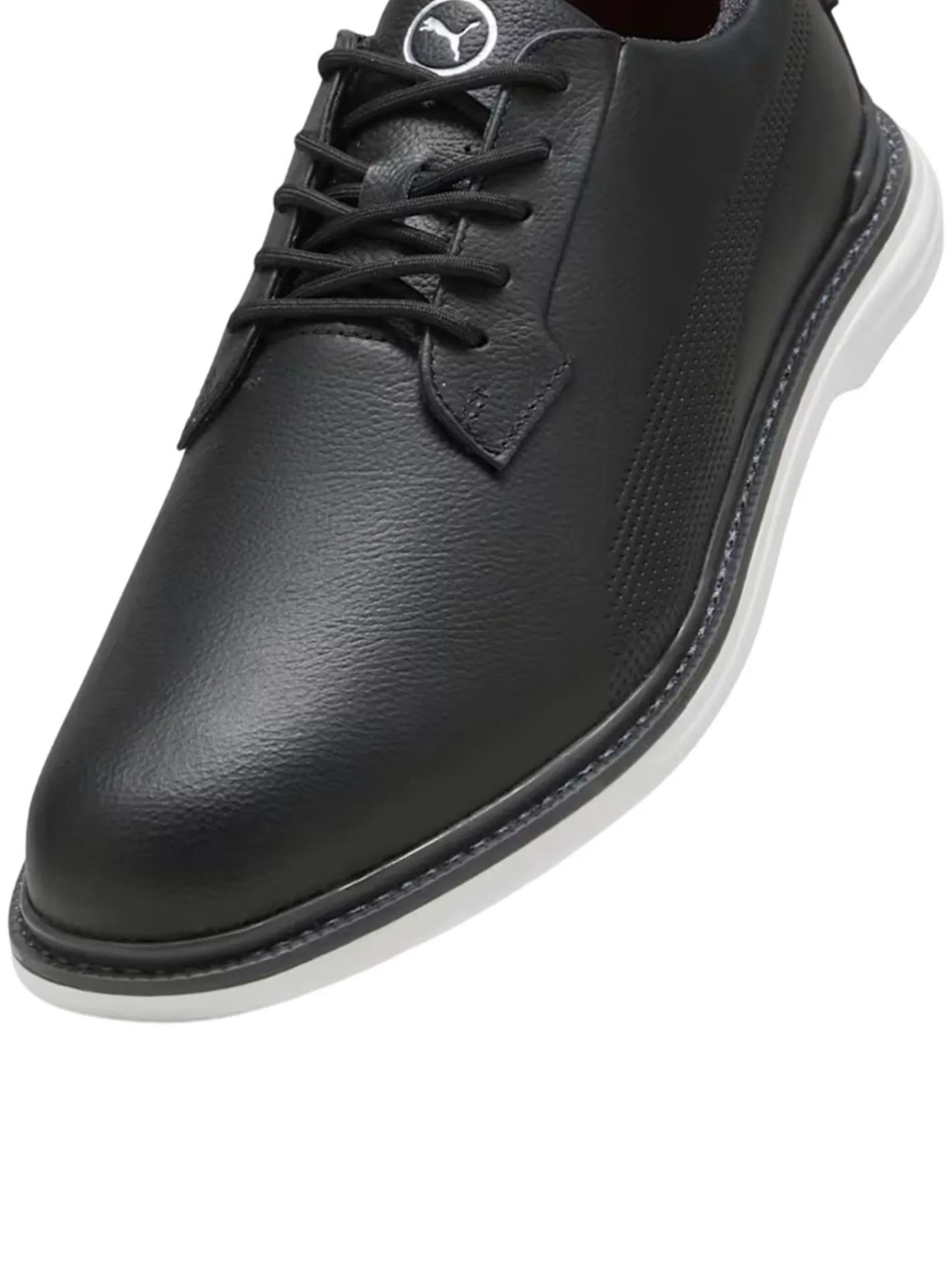 Puma Royale Golf Shoes - Black/Flat Dark Grey/Red Blast