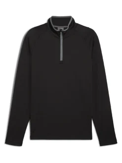 Puma Waffle Fleece 1/4-Zip - Black