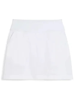 Women Puma Womens Blake 17.5" Golf Skort - White Glow