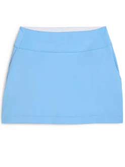 Women Puma Womens Blake Piped Knit 15.5" Golf Skort - Team Light Blue