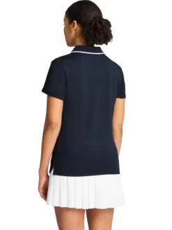 Women Puma Womens CLOUDSPUN Bridges Golf Polo - Deep Navy