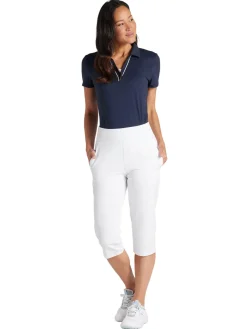 Women Puma Women's Everyday Capri Golf Pants - White Glow