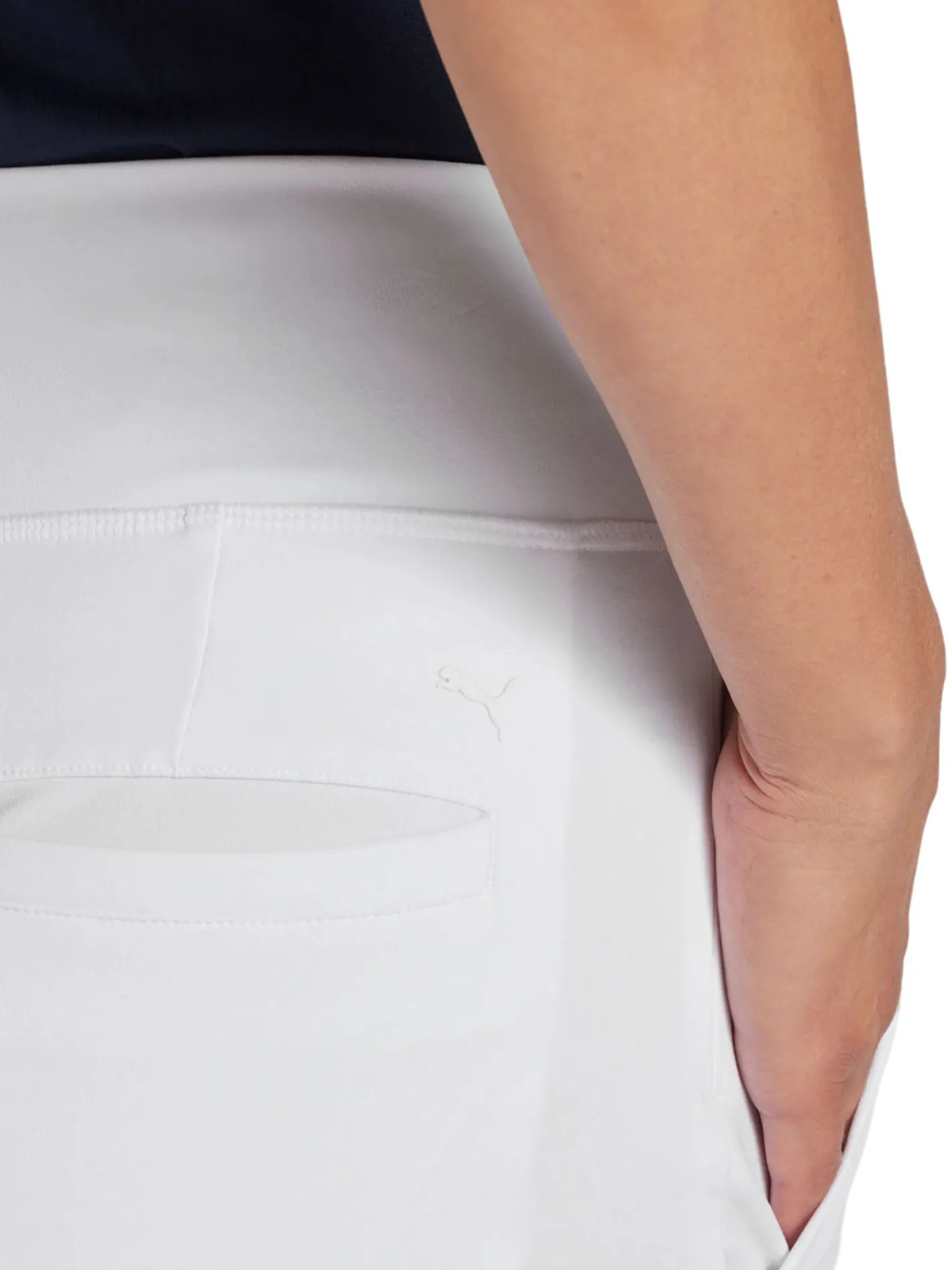 Women Puma Women's Everyday Capri Golf Pants - White Glow
