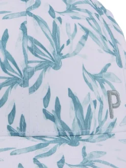 Puma Women's Graphic Ponytail P Cap - White Glow/Adriatic